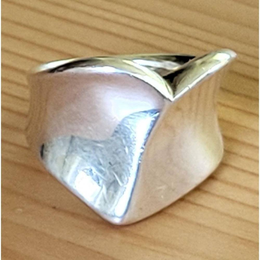 RLM Studio Sterling Silver FORGIVE Heart Ring Size 7.5 Vintage 925 Jewelry